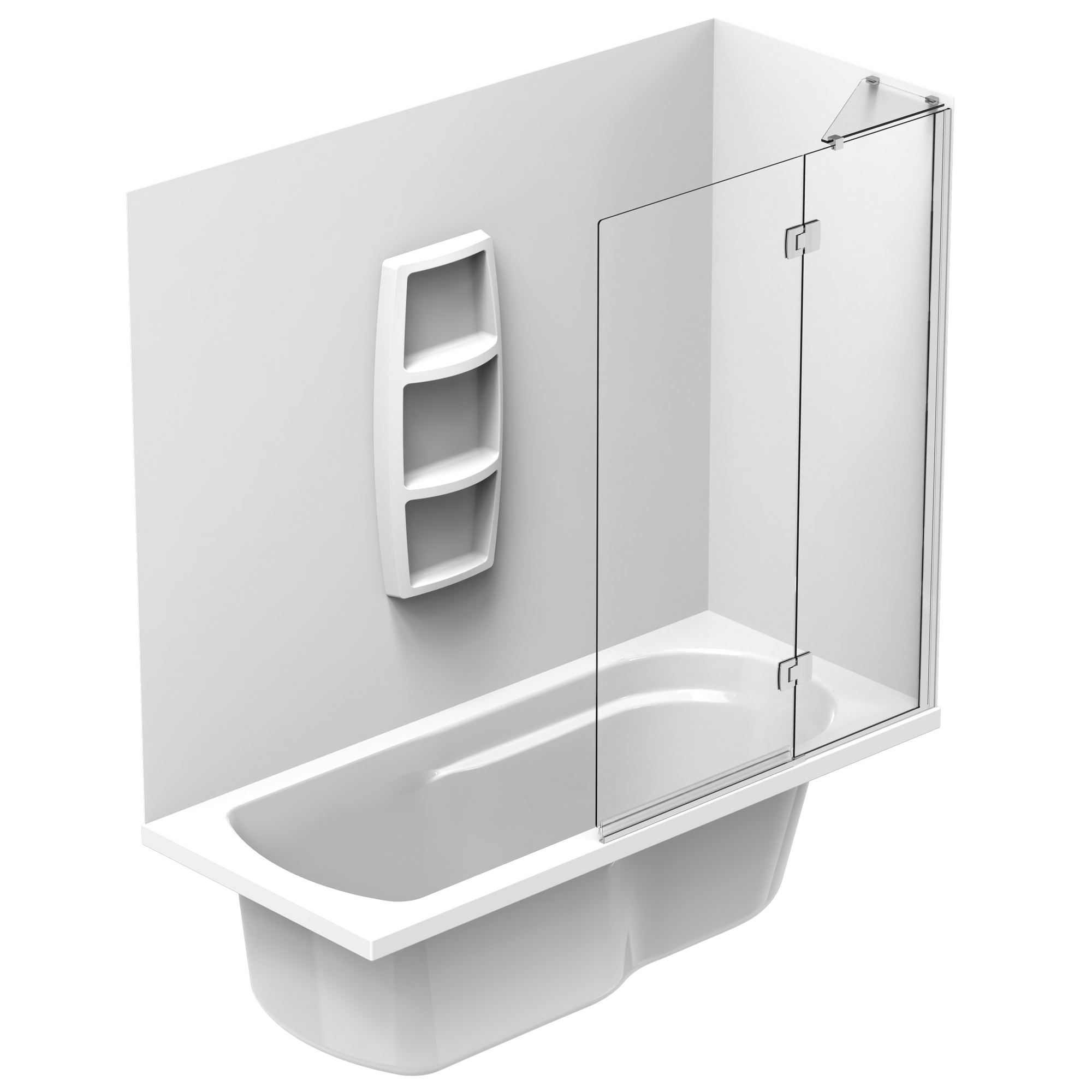 Kahlo Platinum Panel Moulded Wall Shower Over Bath kahlo-platinum-panel-moulded-wall-shower-over-bath