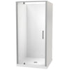 Millennium Square 3 Sided Pivot Door Acrylic Wall Shower