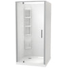 Millennium Square 3 Sided Pivot Door Acrylic Wall Shower