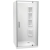 Millennium Square 3 Sided Pivot Door Acrylic Wall Shower