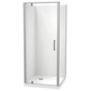 Millennium Square 2 Sided Pivot Door Acrylic Wall Shower