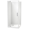 Millennium Square 2 Sided Pivot Door Acrylic Wall Shower