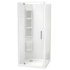 Millennium Square 2 Sided Pivot Door Acrylic Wall Shower