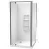 Sierra Square 2 Sided Pivot Door Acrylic Wall Shower